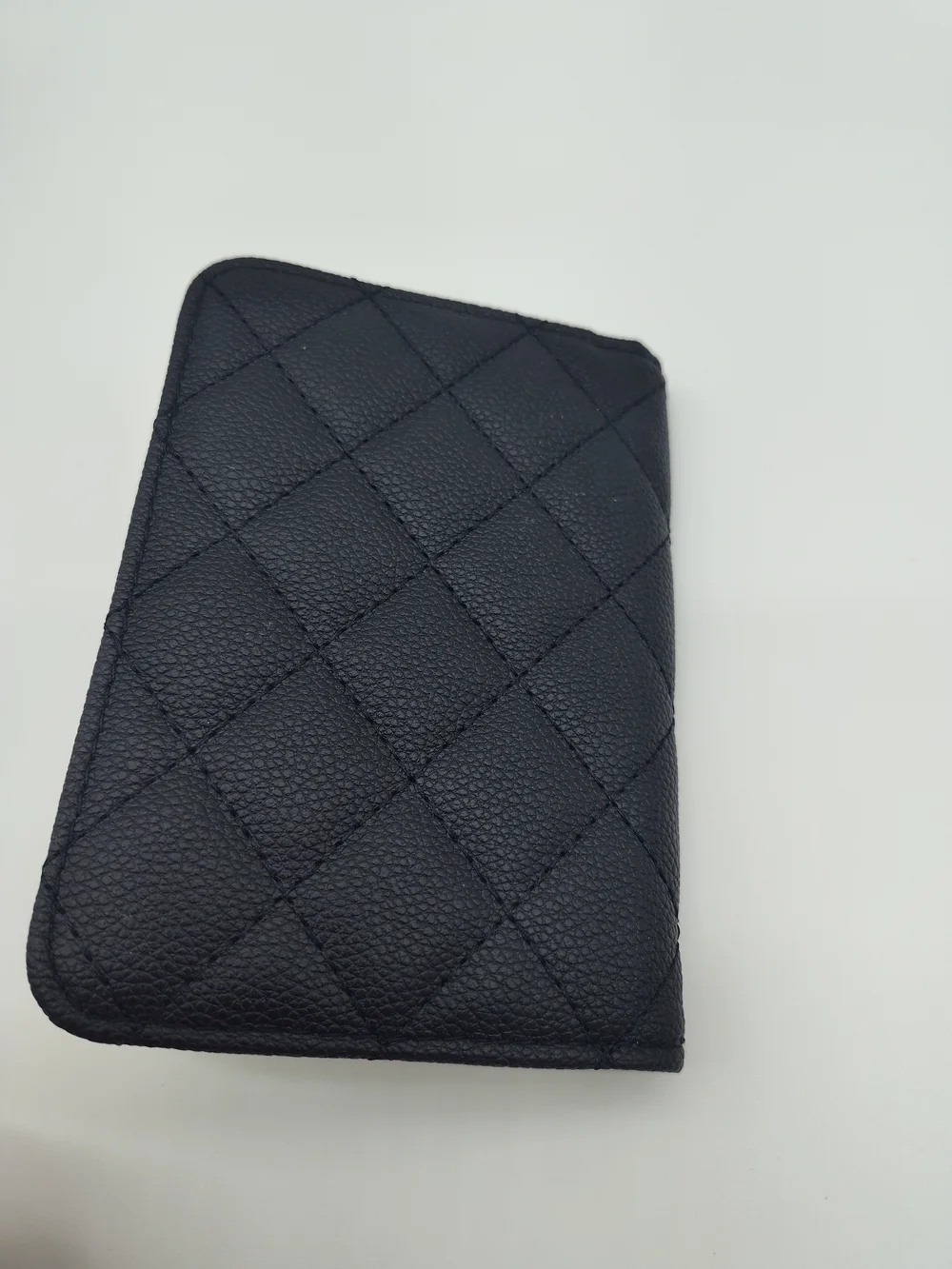 CHANEL Makeup Promotional Passport Holder Black Quilted Travel Wallet Italy NWT